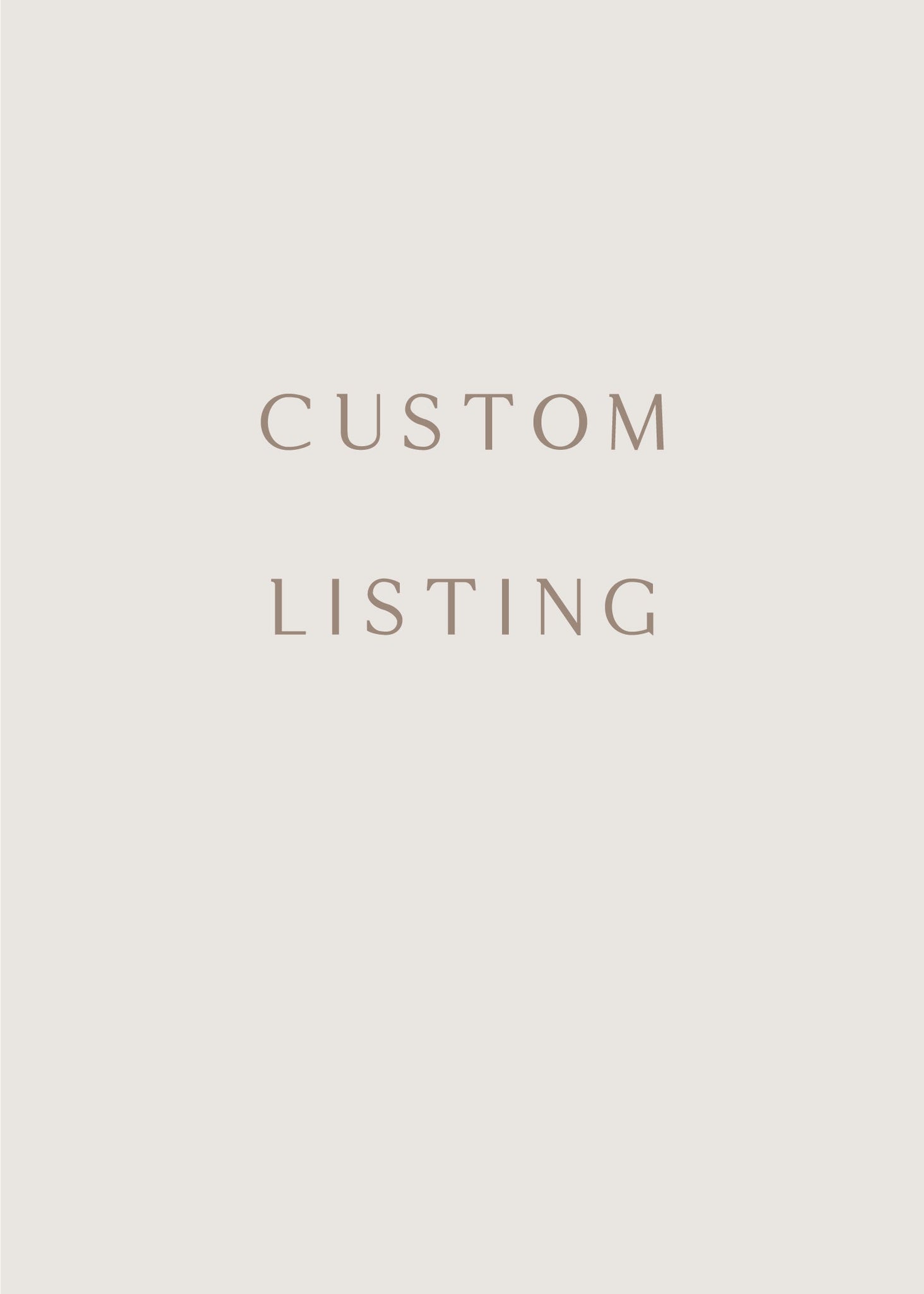 Custom listing_Calligraphy Logo Design