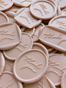 Nude Thank You Wax Seals | Assorted shapes