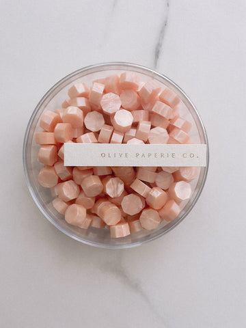 Sealing Wax Beads in Light Peach